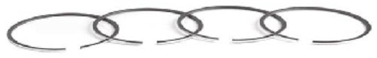 ANILLOS MOTOR CROMADOS STD PARA PEUGEOT 106 Y 205 1.4 89-92 - APEX