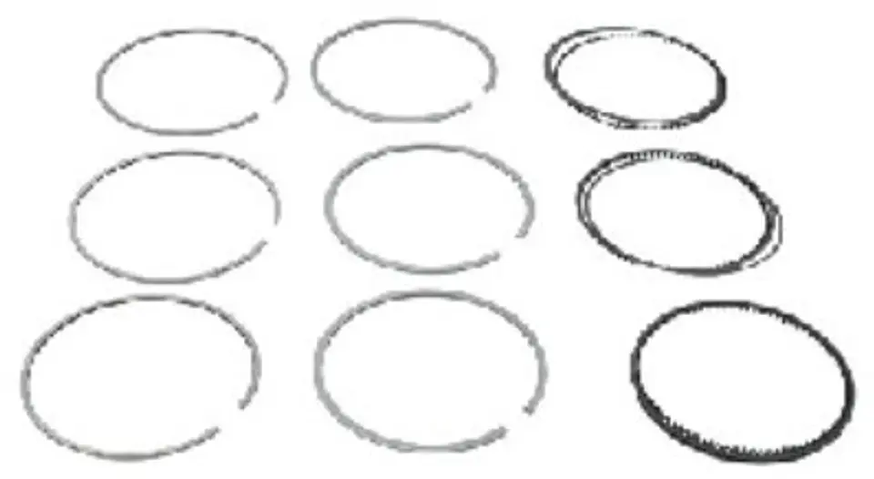ANILLOS MOTOR CROMADOS STD PARA RENAULT CLIO 1