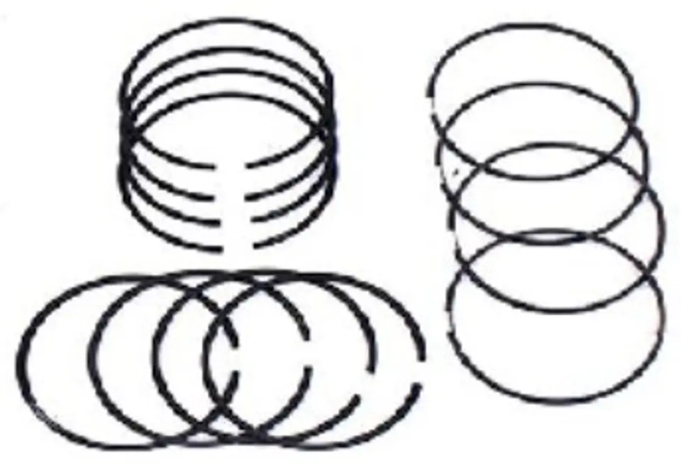ANILLOS MOTOR NEGRO STD PARA RENAULT 12, 18 TL Y 12 TL 1