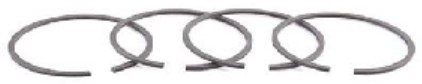 ANILLOS MOTOR NEGRO STD PARA RENAULT 4L