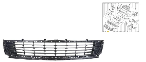 REJILLA PARACHOQUE DELANTERO PARA RENAULT MEGANE III 2012 > 2015