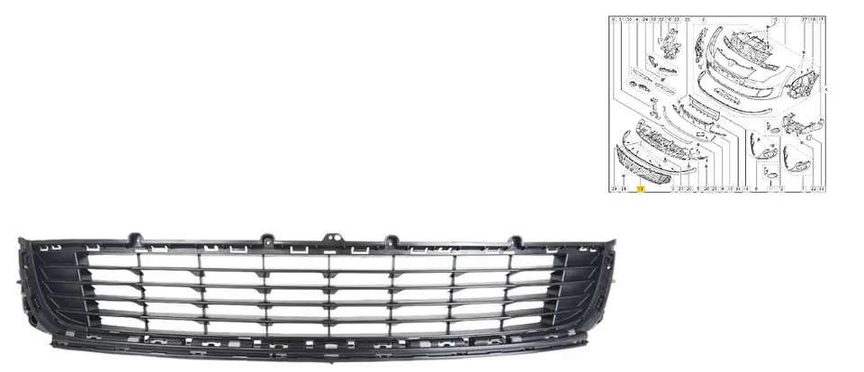 REJILLA PARACHOQUE DELANTERO PARA RENAULT MEGANE III 2012 > 2015 1