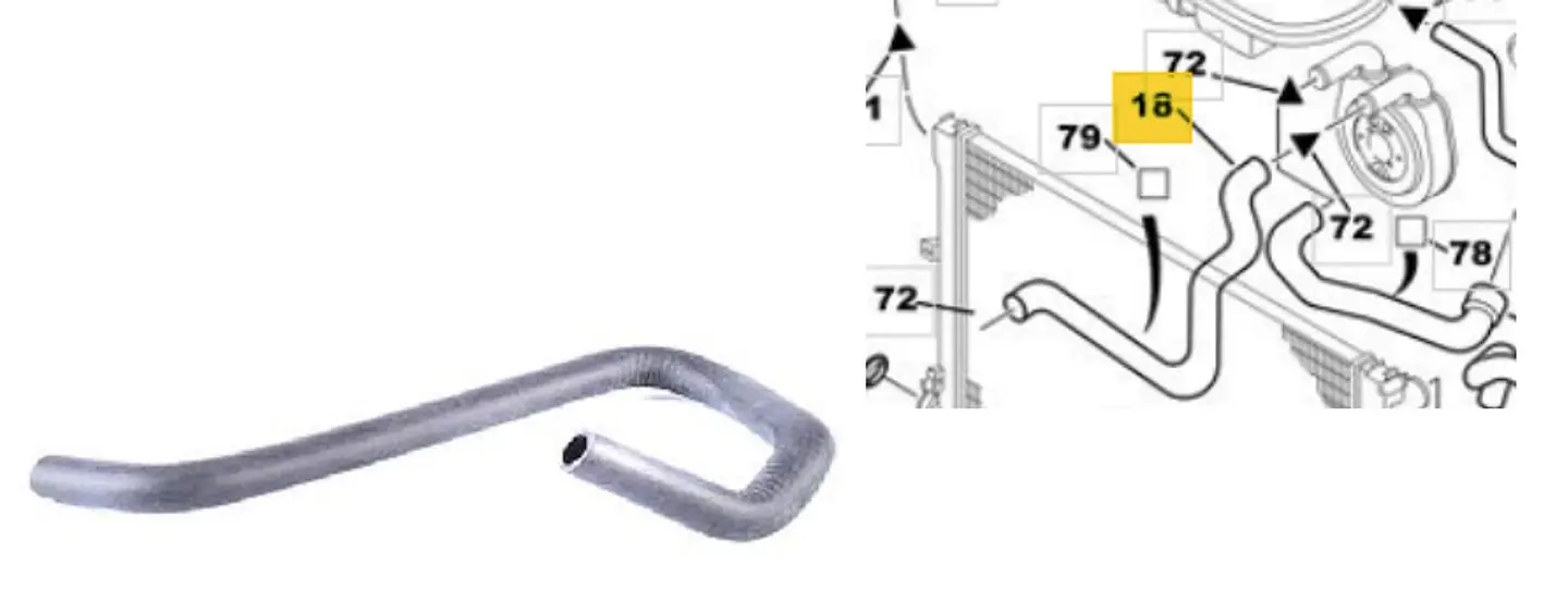 MANGUERA ENFRIADOR ACEITE PARA PEUGEOT PARTNER Y PARTNER 1.9 - TAKSIM 1