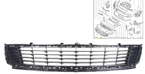 REJILLA PARACHOQUE DELANTERO PARA RENAULT MEGANE III 2012 > 2015