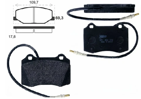 PASTILLAS FRENO DELANTERAS JUEGO SEMI-METALICAS PARA PEUGEOT 406