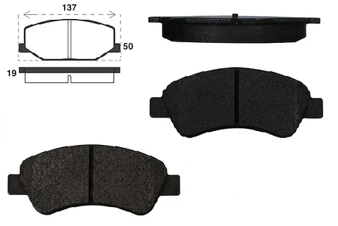 PASTILLAS FRENO DELANTERAS JUEGO TIPO BOSCH PARA PEUGEOT 2008 - NETMOTORS
