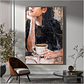 Quadro Decorativo Mulher Pensamentos e Café - Thumbnail 1