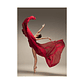 Quadro Decorativo Mulher Bailarina Vermelho - Thumbnail 2