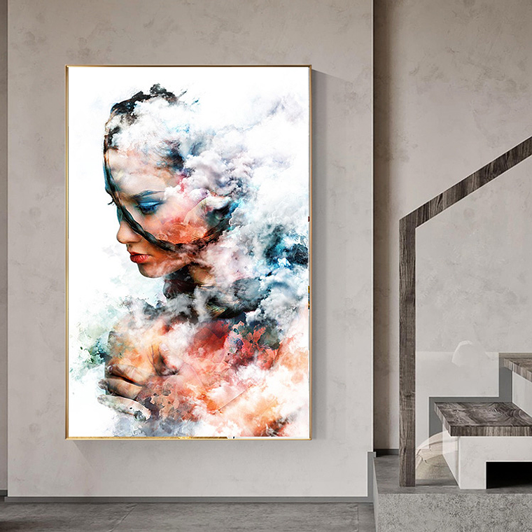 Quadro Decorativo Mulher Liberdade Cores 1