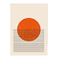 Quadro Decorativo Abstrato Minimalista Laranja - Thumbnail 2
