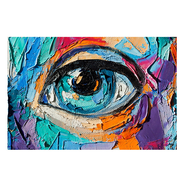 Quadro Decorativo Abstrato Olhar Cores 2
