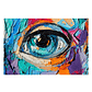 Quadro Decorativo Abstrato Olhar Cores - Thumbnail 2
