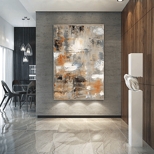 Quadro Decorativo Abstrato Terra Nude 