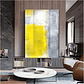 Quadro Decorativo Abstrato Amarelo e Cinza III - Thumbnail 1