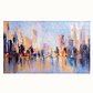 Quadro Decorativo Abstrato Cores Cidade - Thumbnail 2