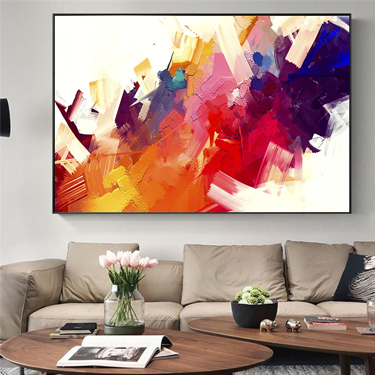 Quadro Decorativo Abstrato Colorido Luxo 1