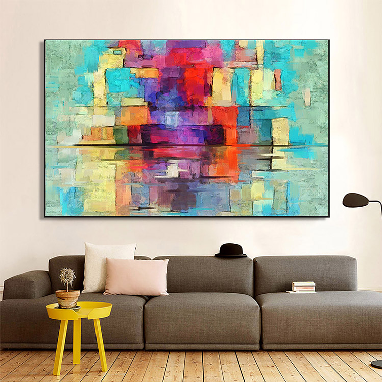 Quadro Decorativo Abstrato Colorido Tons 1