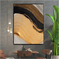 Quadro Decorativo Abstrato Tons de Dourado - Thumbnail 1