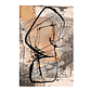 Quadro Decorativo Abstrato Linhas Nude e Preto - Thumbnail 2