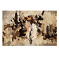 Quadro Decorativo Abstrato Nude Marrom e Preto - Thumbnail 2