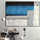 Quadro Decorativo Abstrato Cinza Azul - Thumbnail 1