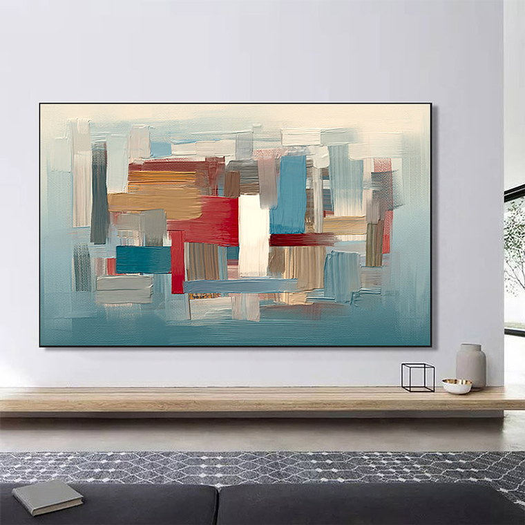 Quadro Decorativo Abstrato Colorido Tiffany 1