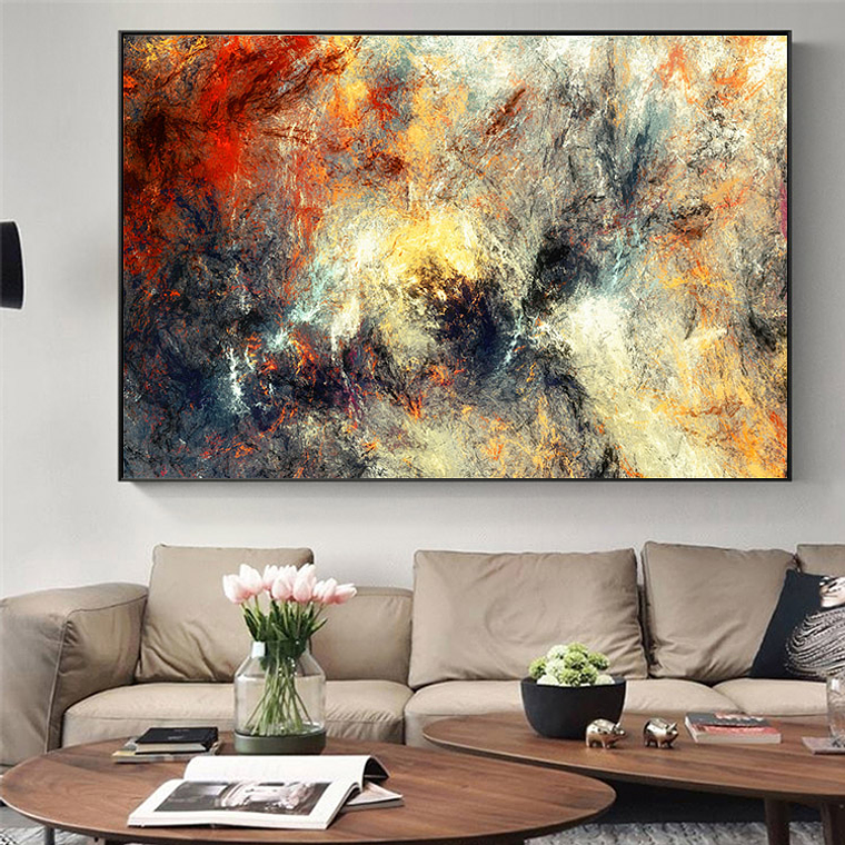 Quadro Decorativo Abstrato Colorido Misto 1