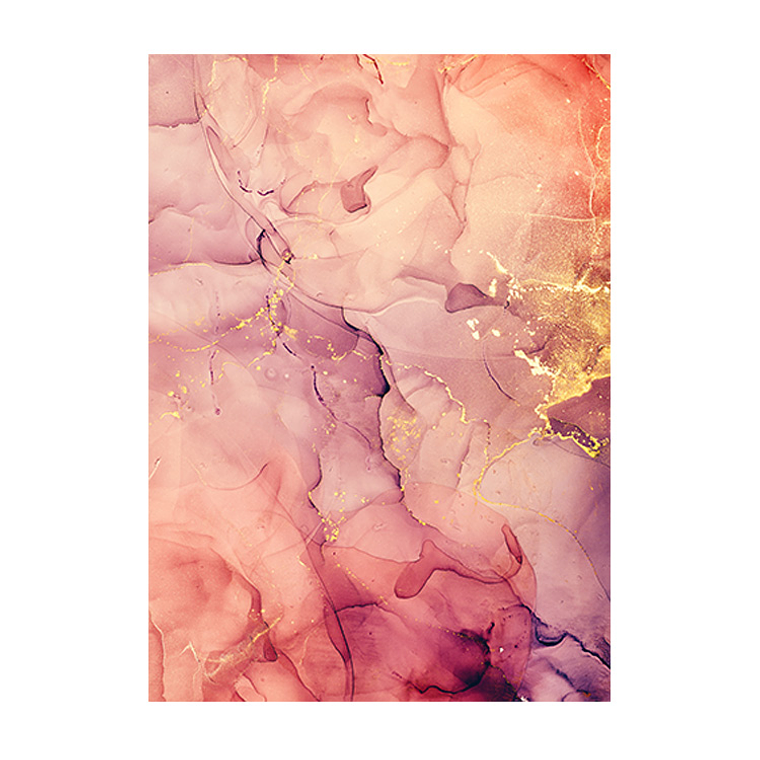 Quadro Decorativo Abstrato Tons de Rosa 2