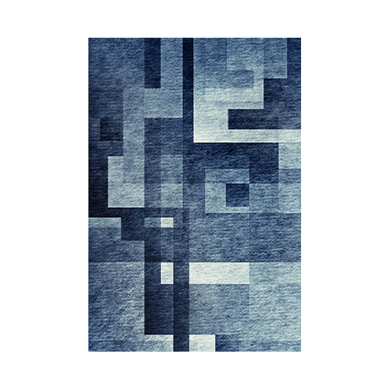 Quadro Decorativo Abstrato Tons de Azul 2