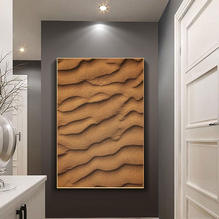 Quadro Decorativo Abstrato Areia Deserto 1