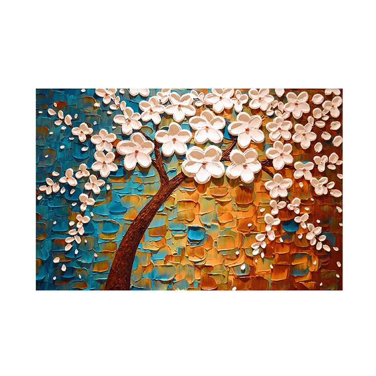 Quadro Decorativo Abstrato Árvore Floral 2