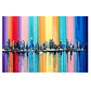 Quadro Decorativo Abstrato Cidade Colorido - Thumbnail 2