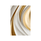 Quadro Decorativo Abstrato Moderno Branco e Dourado - Thumbnail 2