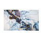 Quadro Decorativo Abstrato Azul Branco Ouro - Thumbnail 2