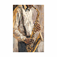 Quadro Decorativo Abstrato Moderno Homem Sax - Thumbnail 2