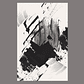 Quadro Decorativo Abstrato Preto Branco Splash - Thumbnail 2