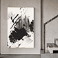Quadro Decorativo Abstrato Preto Branco Splash - Thumbnail 1