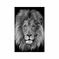 Quadro Decorativo Leão Olhos Azuis - Thumbnail 2