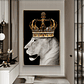 Quadro Decorativo Leoa Coroa - Thumbnail 1