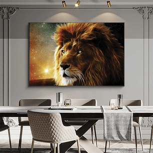 Quadro Decorativo Leão Constelação