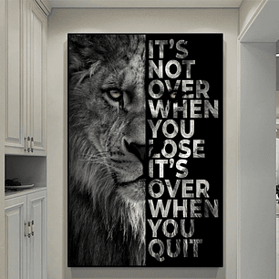 Quadro Decorativo Leão Motivacional