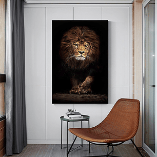Quadro Decorativo Leão Caminhada