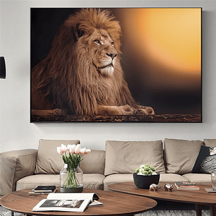Quadro Decorativo Leão Imponente