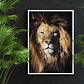 Quadro Decorativo Leão Selvagem - Thumbnail 1