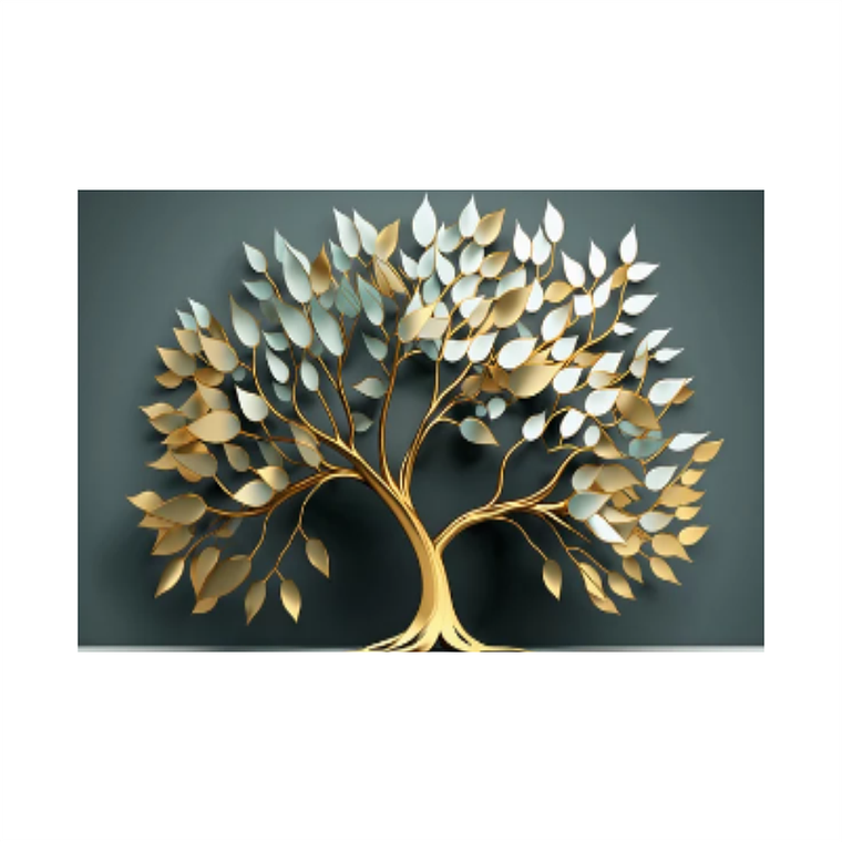 Quadro Decorativo Árvore Folhas Delicadas 2