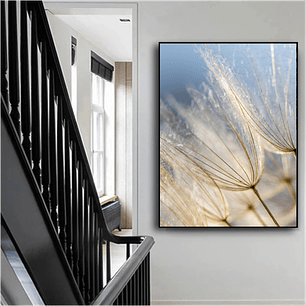 Quadro Decorativo Flores Dente de Leão Delicado