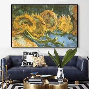 Quadro Decorativo Flores Girassois Van Gogh