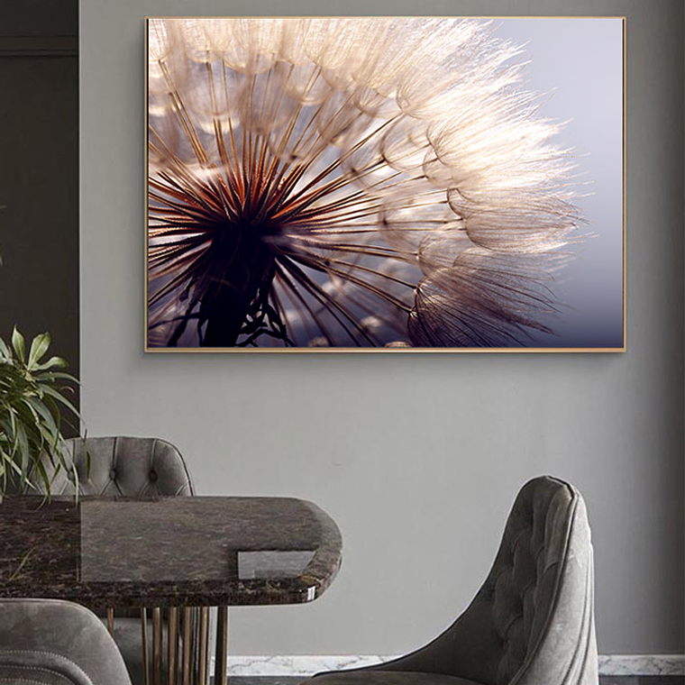 Quadro Decorativo Flores Dente de Leão CloseUp 1