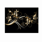 Quadro Decorativo Flores Black and Gold - Thumbnail 2