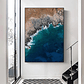 Quadro Decorativo Praia Mar Rochas Waves - Thumbnail 1